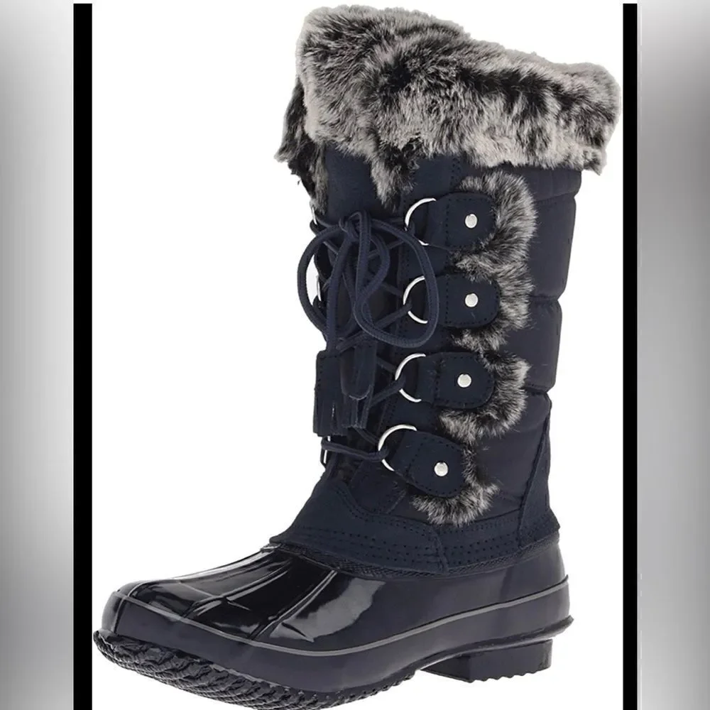 Koomba “Bryce” black and grey snow boots. Size 7